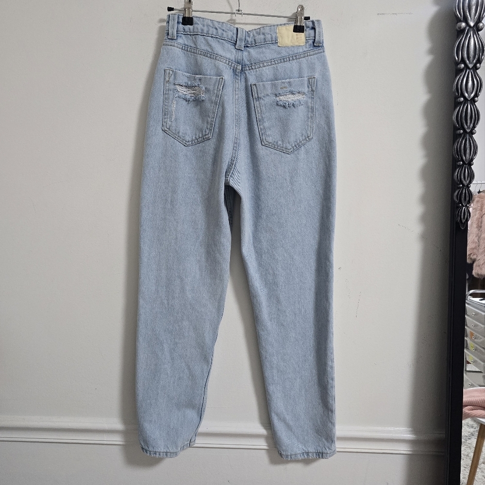 Zara high rise mom straight leg jeans size 2 - Picture 7 of 8